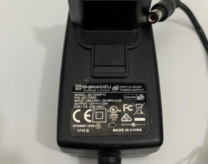 *Brand NEW*12V DC 1.25A AC ADAPTER SHIMADZU ENG 3A-163WP12 P/N: 321-73929 SWITCH-MODE POWER SUPPLY